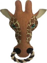 Dogline Nature Giraffe Squeaky Dog Toy, 13-in