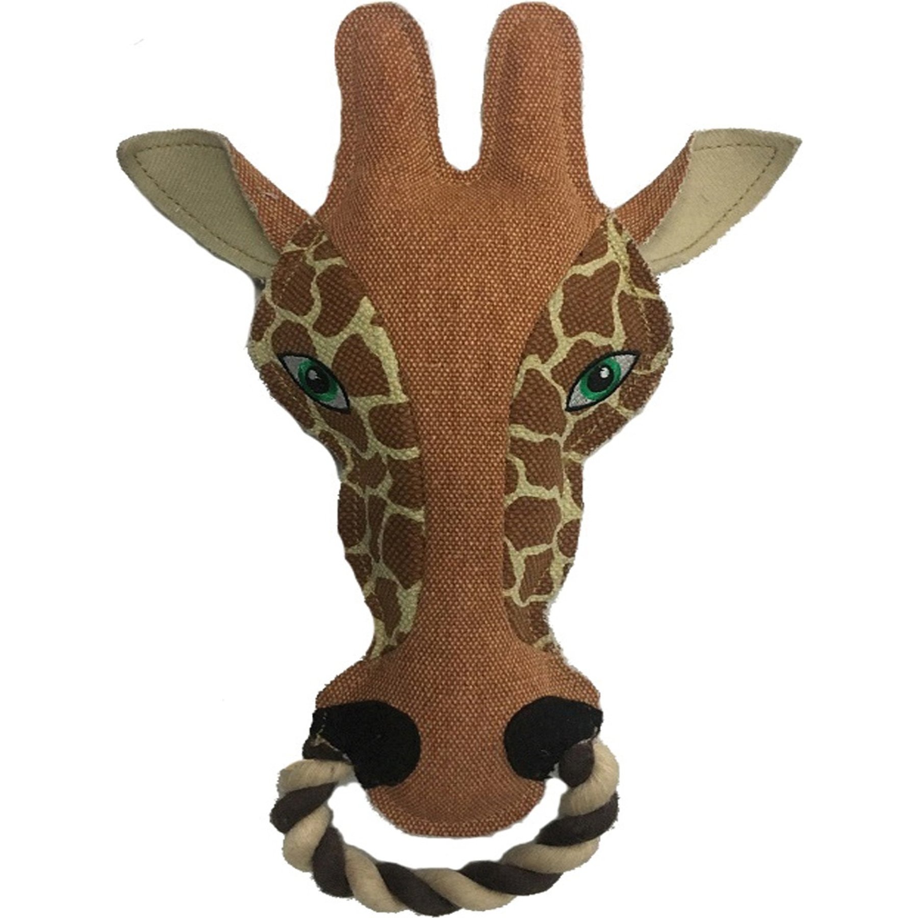 Dogline Nature Giraffe Squeaky Dog Toy, 13-in