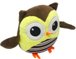 Dogline Owl Squeaky Dog Toy, 6-in