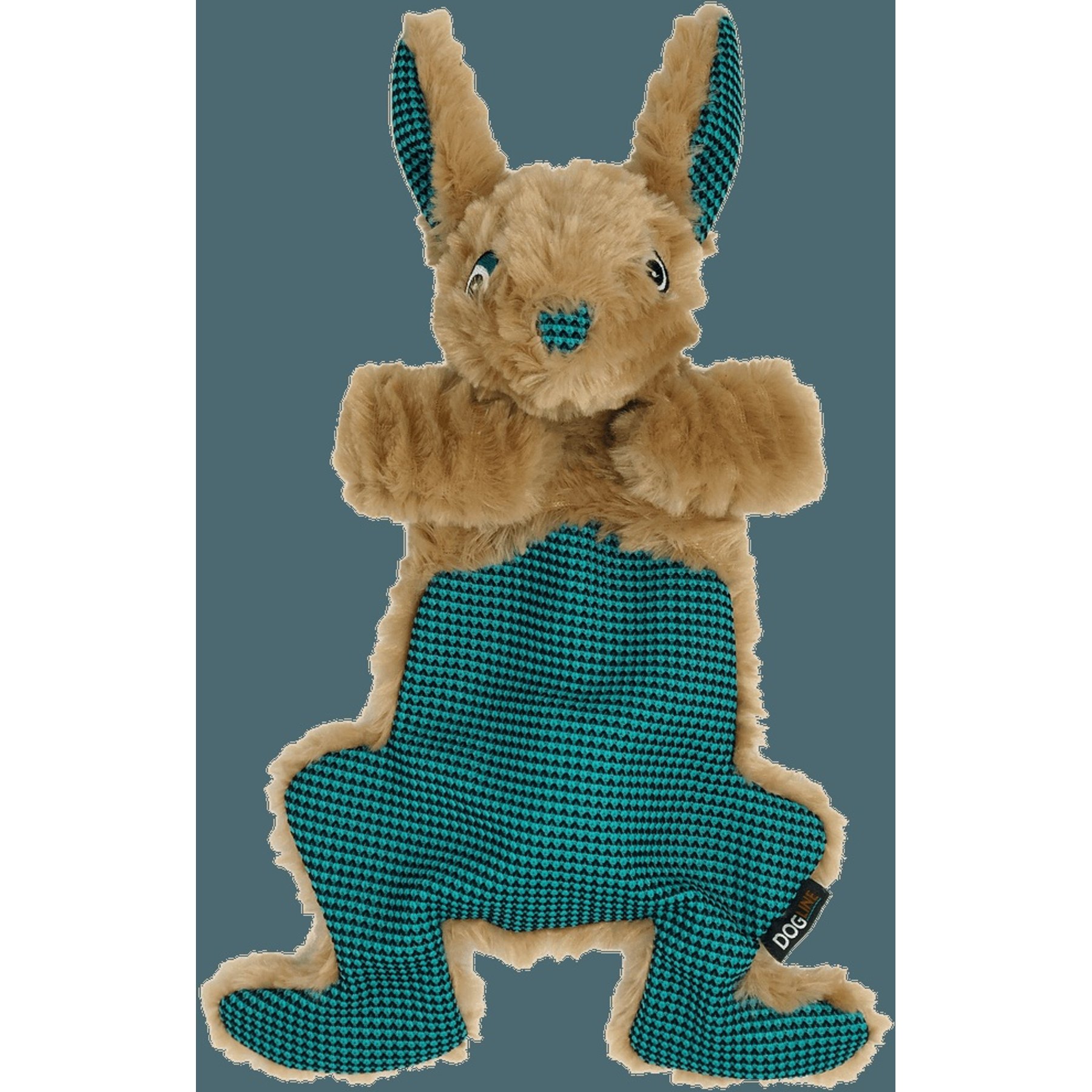 Dogline Rabbit Squeaky Dog Toy, 12.5-in