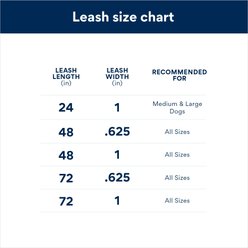 Dogline Reflective Service Dog Leash, Black, 72-in, 5/8-in slide 2 of 2