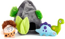 Dogline Stone House Squeaky Dog Toy, 4 count