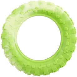 Dogline Tire Dog Water Toy, Green, 6-in slide 1 of 8
