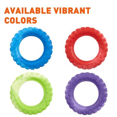 Show full view: Dogline Tire Dog Water Toy, Purple, 6-in slide 5 of 9