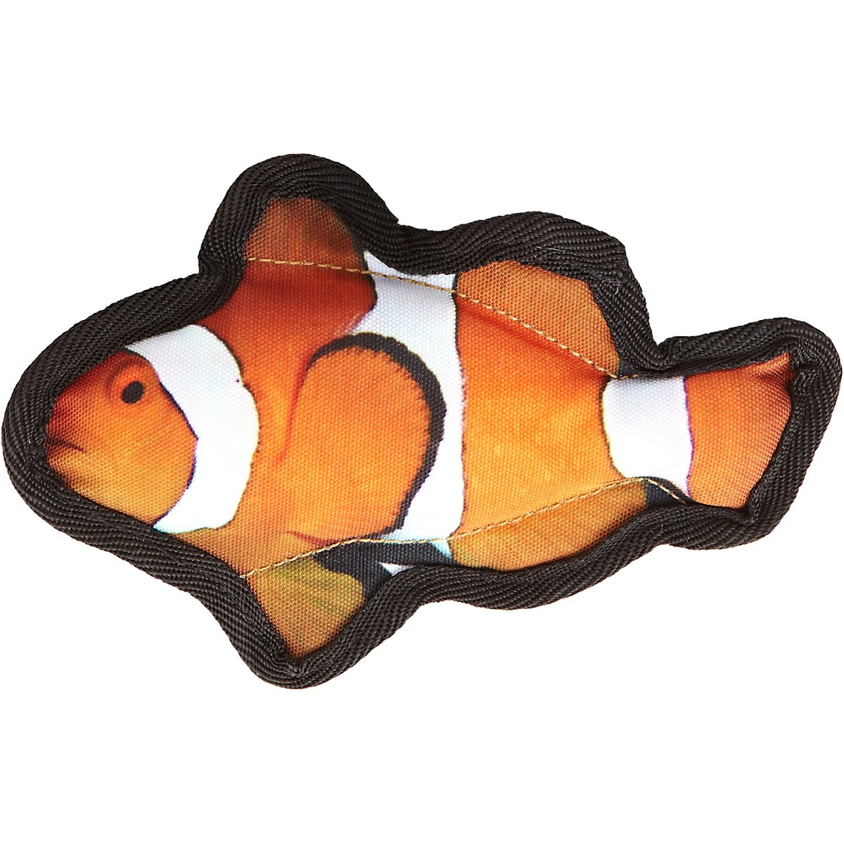 Dogline Tropical Clownfish Squeaky Dog Toy, 7-in