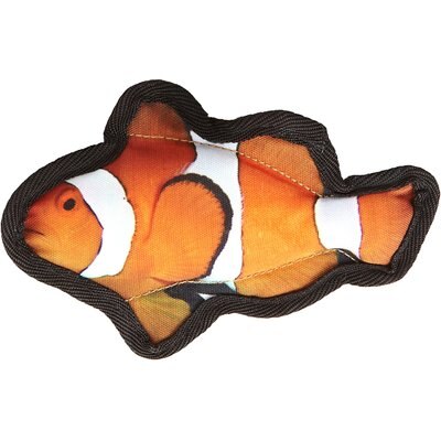 Dogline Dogline Tropical Clownfish Squeaky Dog Toy, 7-in