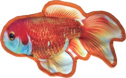 Dogline Tropical Goldfish Squeaky Dog Toy, 12-in