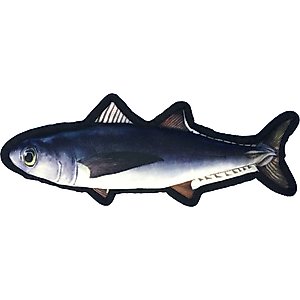 Dogline Tropical Trout Squeaky Dog Toy, 12-in