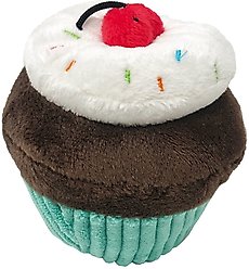 Dogline Turquoise Cupcake Squeaky Dog Toy, 6-in