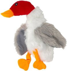 Dogline White Duck Squeaky Dog Toy, 9-in