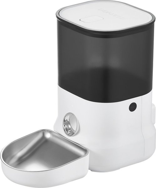 Show full view: DOGNESS Cube Automatic Dog Feeder, 4-lit, Pearl White slide 1 of 9
