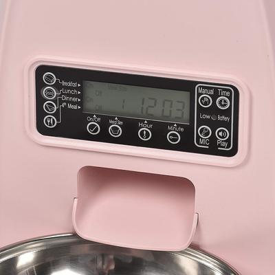 Show full view: DOGNESS Mini Programmable Automatic Dog & Cat Feeder, Pink slide 7 of 8