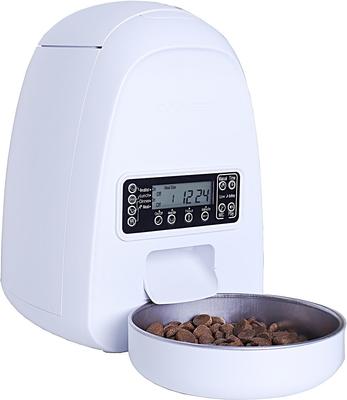 Show full view: DOGNESS Mini Programmable Automatic Dog & Cat Feeder, White slide 3 of 9