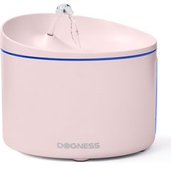 DOGNESS Plastic Cat & Dog Water Fountain Plus, Large, 3.2-L, Pink