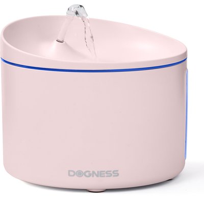 DOGNESS DOGNESS Plastic Cat & Dog Water Fountain Plus, Large, 3.2-L, Pink