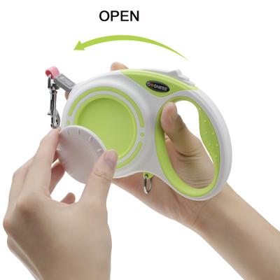 Show full view: DOGNESS Smart Retractable Dog Leash, Forest Green, Large slide 3 of 8