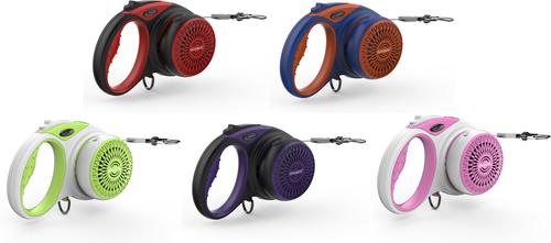 Show full view: DOGNESS Smart Retractable Dog Leash Kit, Blue Orange, Medium slide 4 of 8