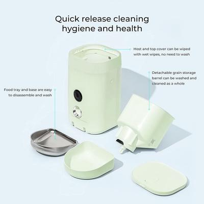 Show full view: DOGNESS Wide View Cam Dog Feeder, 3.6-lit, Mint Green slide 4 of 7