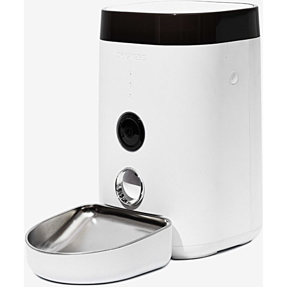 DOGNESS Wide View Cam Dog Feeder, 3.6-lit, Pearl White