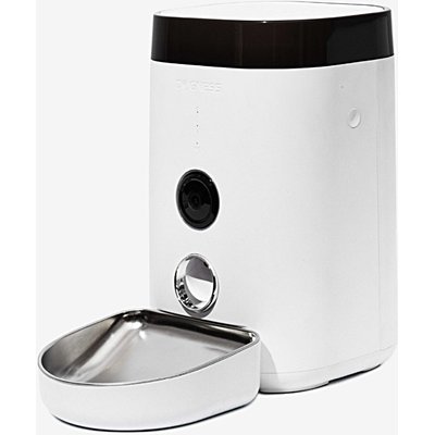 DOGNESS DOGNESS Wide View Cam Dog Feeder, 3.6-lit, Pearl White