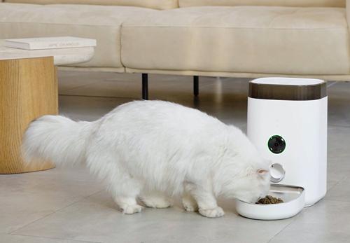 Show full view: DOGNESS Wide View Cam Dog Feeder, 3.6-lit, Pearl White slide 7 of 8