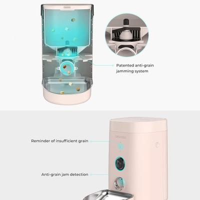 Show full view: DOGNESS Wide View Cam Dog Feeder, 3.6-lit, Powder Pink slide 6 of 7