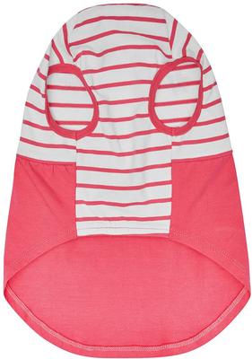 Show full view: Dogs & Cats & Co. 100% Cotton Striped with Dainty Flowers, Human-Grade Material & Craftsmanship Dog Dress, Hot Pink, 16-in slide 5 of 6