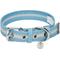 Show in main carousel: Dogs & Cats & Co. 3M Reflective Leather & Polyester Striped Genuine Dog Collar, Baby Blue, Large: 22-in neck, 1-in wide slide 1 of 7