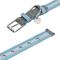 Show in main carousel: Dogs & Cats & Co. 3M Reflective Leather & Polyester Striped Genuine Dog Collar, Baby Blue, Large: 22-in neck, 1-in wide slide 5 of 7