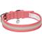 Show in main carousel: Dogs & Cats & Co. 3M Reflective Leather & Polyester Striped Genuine Dog Collar, Pink, Large: 22-in neck, 1-in wide slide 4 of 7