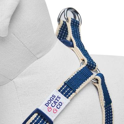 Show full view: Dogs & Cats & Co. 3M Reflective Secure & Adjustable for Nighttime Visibility Dog Harness, Navy Blue, Small: 16.5 to 21.5-in chest slide 5 of 6