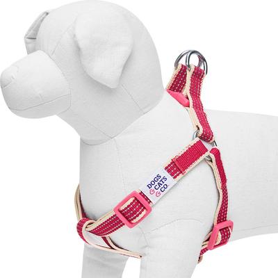 Show full view: Dogs & Cats & Co. 3M Reflective Secure & Adjustable for Nighttime Visibility Dog Harness, Rosy Pink, Small: 16.5 to 21.5-in chest slide 4 of 7
