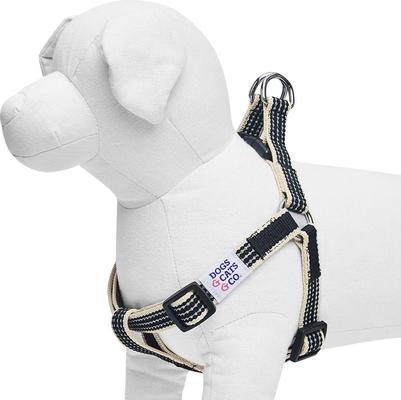 Show full view: Dogs & Cats & Co. 3M Reflective Secure & Adjustable for Nighttime Visibility Dog Harness, True Black, Small: 16.5 to 21.5-in chest slide 4 of 7