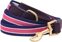 Dogs & Cats & Co. A La Mode Tricolor Suede & Polyester with Multi-Purpose D-Ring Dog Leash, Purple, Large: 6-ft long, 1-in wide