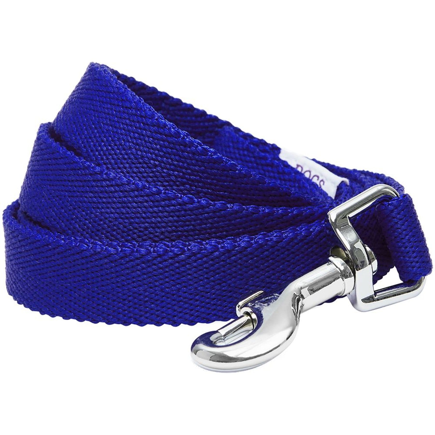 Dogs & Cats & Co. Classic Solid Color Dog Leash, Electric Blue, Small: 5-ft long, 3/4-in wide