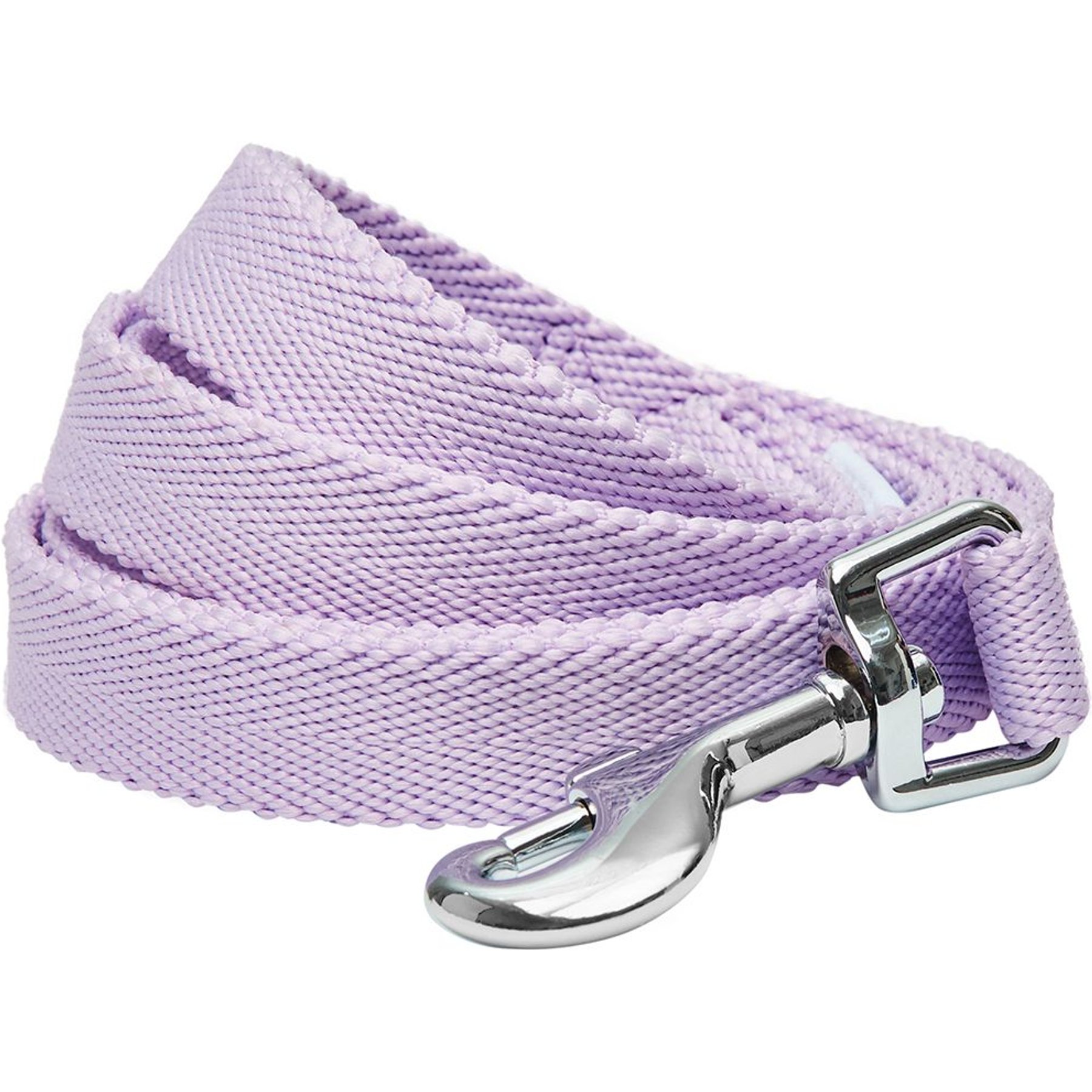 Dogs & Cats & Co. Classic Solid Color Dog Leash, Lavender, Large: 4-ft long, 1-in wide