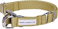Dogs & Cats & Co. Classic Solid Color Polyester Dog Collar, Beige, Medium: 20-in neck, 3/4-in wide