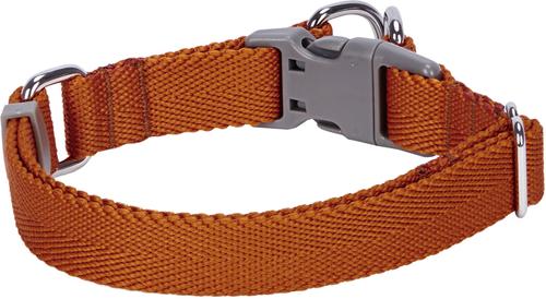 Show full view: Dogs & Cats & Co. Classic Solid Color Polyester Dog Collar, Caramel, Small: 16-in neck, 5/8-in wide slide 2 of 5