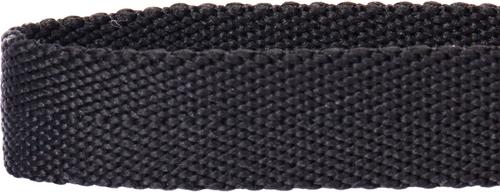 Show full view: Dogs & Cats & Co. Classic Solid Color Polyester Dog Collar, Jet Black, Medium: 20-in neck, 3/4-in wide slide 4 of 5