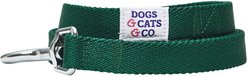 Dogs & Cats & Co. Classic Solid Color Polyester Dog Leash, Alpine Green, Large: 4-ft long, 1-in wide slide 2 of 3