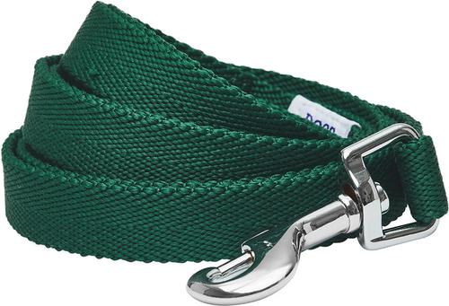 Show full view: Dogs & Cats & Co. Classic Solid Color Polyester Dog Leash, Alpine Green, Medium: 5-ft long, 5/8-in wide slide 1 of 3