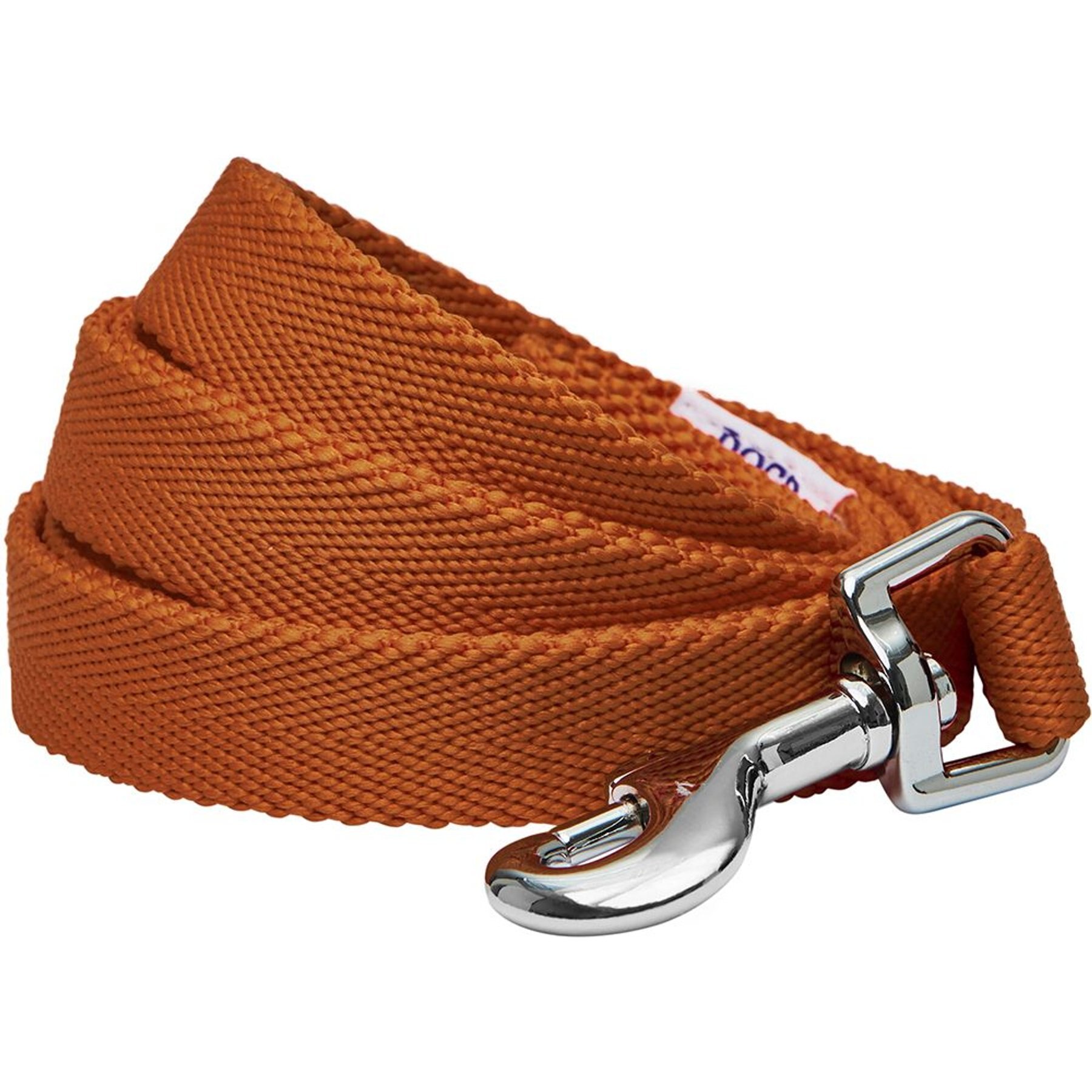 Dogs & Cats & Co. Classic Solid Color Polyester Dog Leash, Caramel, Medium: 5-ft long, 5/8-in wide