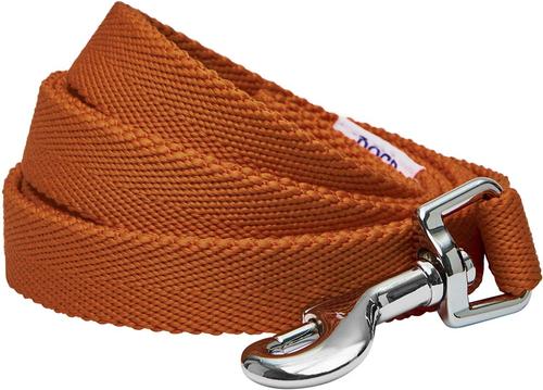 Show full view: Dogs & Cats & Co. Classic Solid Color Polyester Dog Leash, Caramel, Small: 5-ft long, 3/4-in wide slide 1 of 3