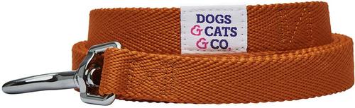 Show full view: Dogs & Cats & Co. Classic Solid Color Polyester Dog Leash, Caramel, Small: 5-ft long, 3/4-in wide slide 2 of 3