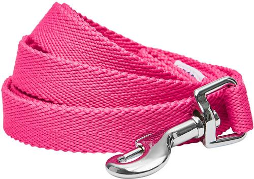 Show full view: Dogs & Cats & Co. Classic Solid Color Polyester Dog Leash, Hot Pink, Medium: 5-ft long, 5/8-in wide slide 1 of 3