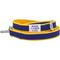 Show in main carousel: Dogs & Cats & Co. Contrast Striped Dog Leash, Navy/Bright Yellow, Large: 4-ft long, 1-in wide slide 2 of 4