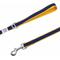 Show in main carousel: Dogs & Cats & Co. Contrast Striped Dog Leash, Navy/Bright Yellow, Large: 4-ft long, 1-in wide slide 3 of 4