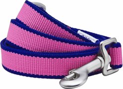 Dogs & Cats & Co. Contrast Striped Dog Leash, Rose Violet/Royal Blue, Small: 5-ft long, 3/4-in wide