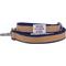 Show in main carousel: Dogs & Cats & Co. Contrast Striped Dog Leash, Tan/Navy, Small: 5-ft long, 3/4-in wide slide 3 of 5