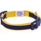 Show in main carousel: Dogs & Cats & Co. Contrast Striped Polyester Dog Collar, Navy & Bright Yellow, Small: 16-in neck, 5/8-in wide slide 5 of 7